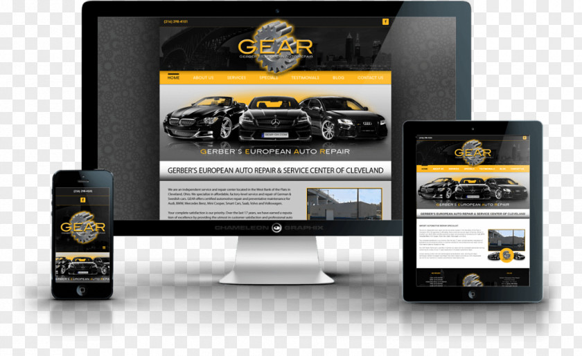 Gerber Gear Responsive Web Design Car PNG