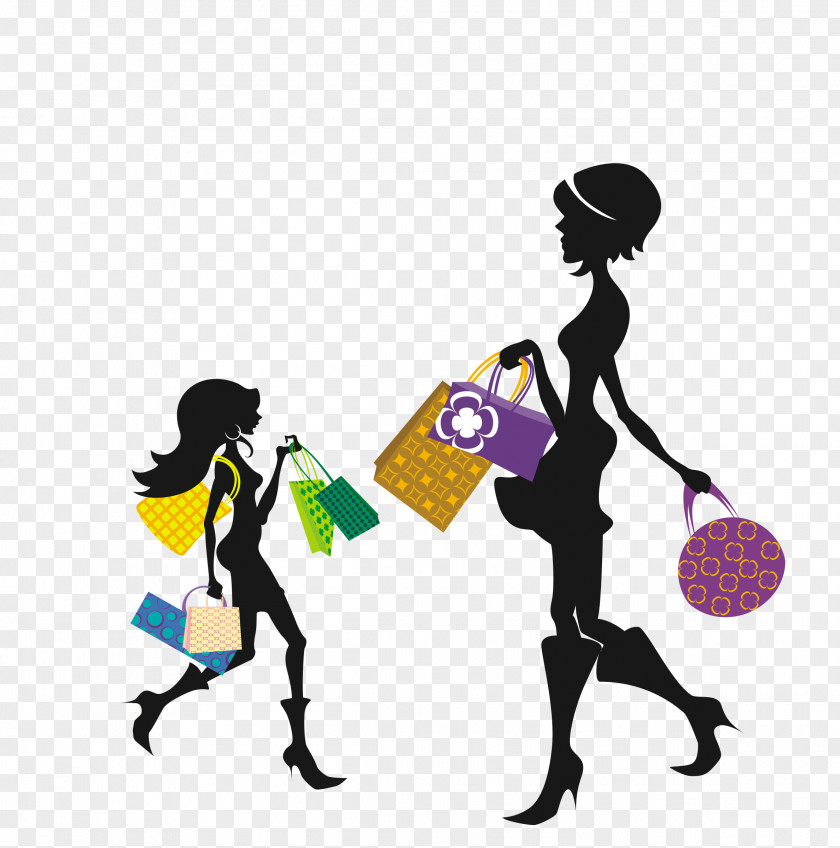 Actress Shopping Silhouette Online Centre Clip Art PNG