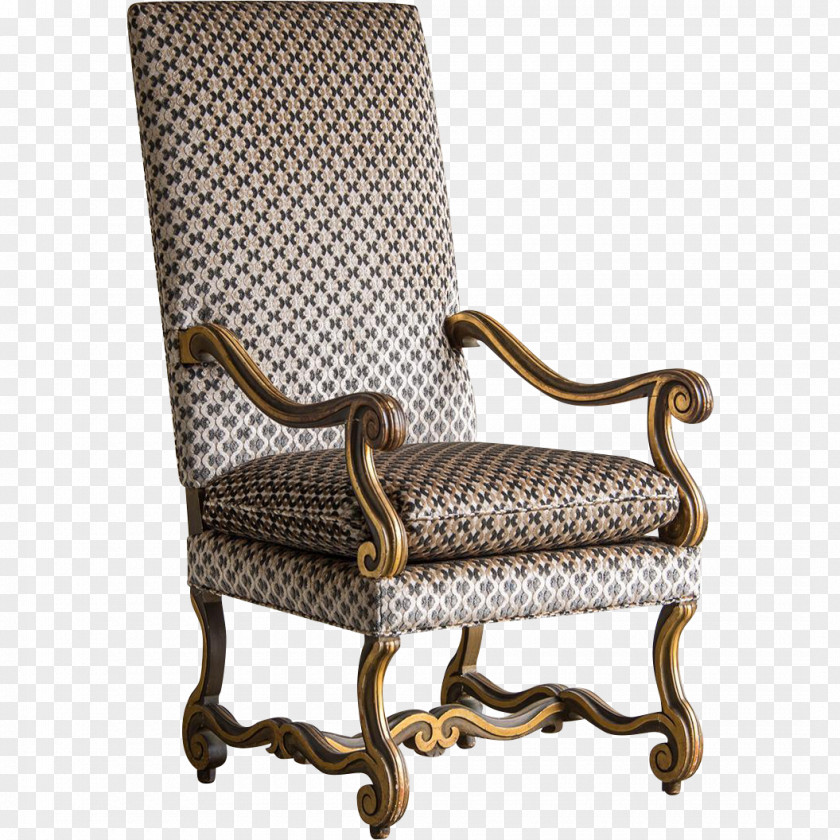 Chair Louis XIII Style Fauteuil Garden Furniture PNG