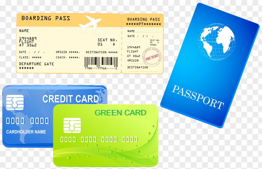 Credit Cards Ticket And Passport Clipart Image United States Royalty-free Clip Art PNG