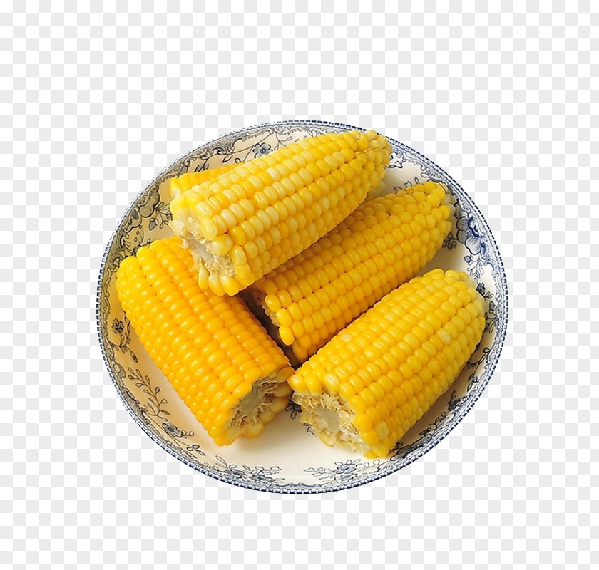 Delicious Bowl Of Corn On The Cob Waxy Sweet Food Baby PNG