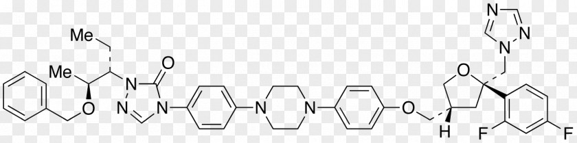 Posaconazole Chemical Compound 1,2,4-Triazole Trypanosoma Cruzi Ergosterol PNG