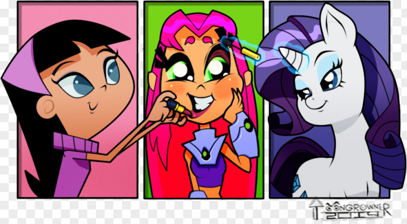 Teen Titans Starfire Trixie Tang Comics Red Star PNG