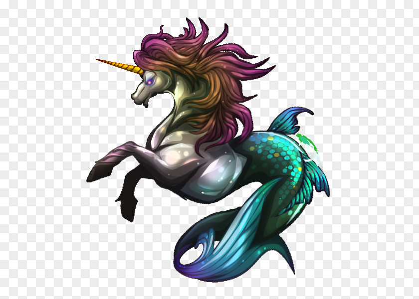 Water Unicorn Art Dragon Mermaid Legendary Creature Monster PNG