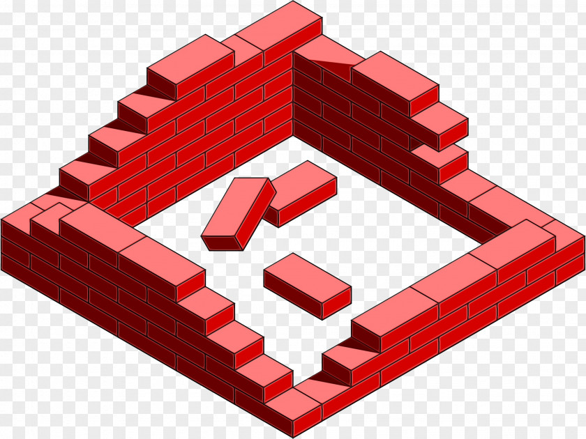 Red Construction Building Cartoon PNG