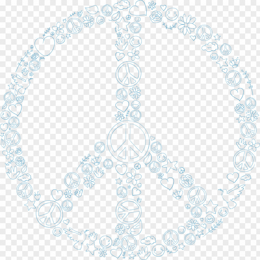 Peace Symbol Circle Oval Pattern PNG