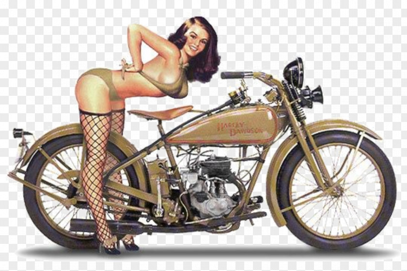 Pin-up Girl Harley-Davidson Motorcycle American Iron Magazine Chopper PNG girl Chopper, motorcycle clipart PNG