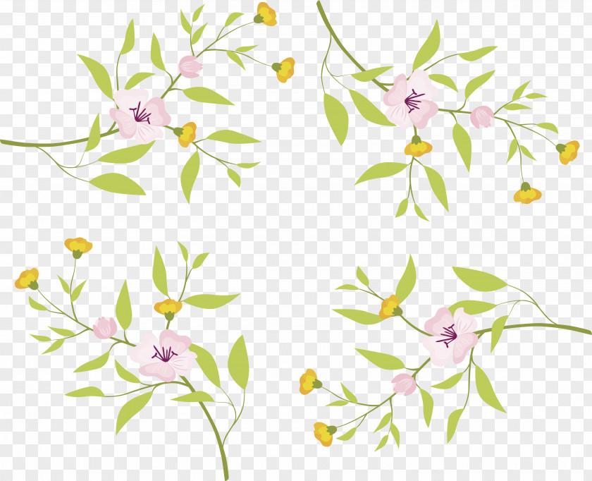 Light Pink Flower Pattern PNG