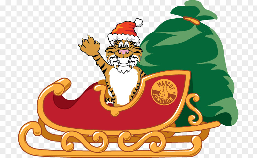 Tiger School Mascots Clip Art Santa Claus Openclipart Free Content Illustration PNG