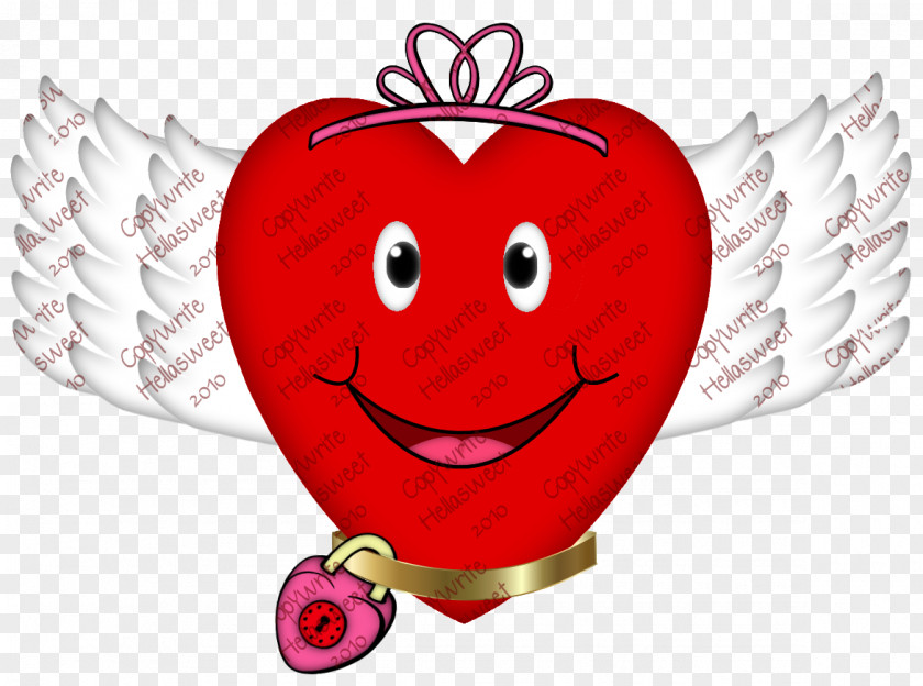 Valentine's Day Smiley Heart Fruit Clip Art PNG