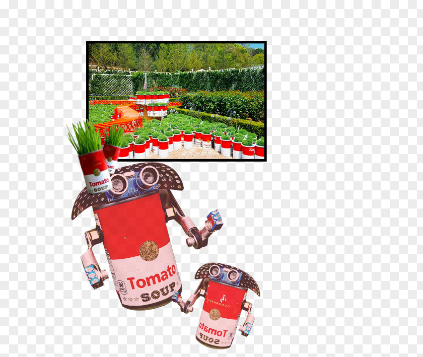 Campbell Soup Everland Resort Flowerpot Pop Art Garden PNG