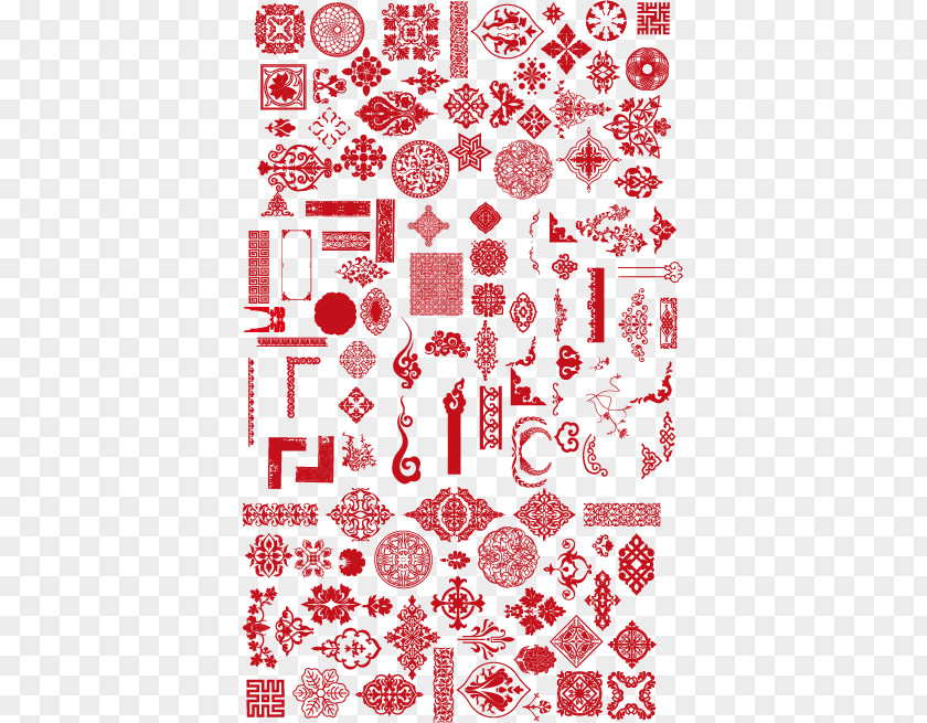 Chinese Wind Pattern Collection Material PNG