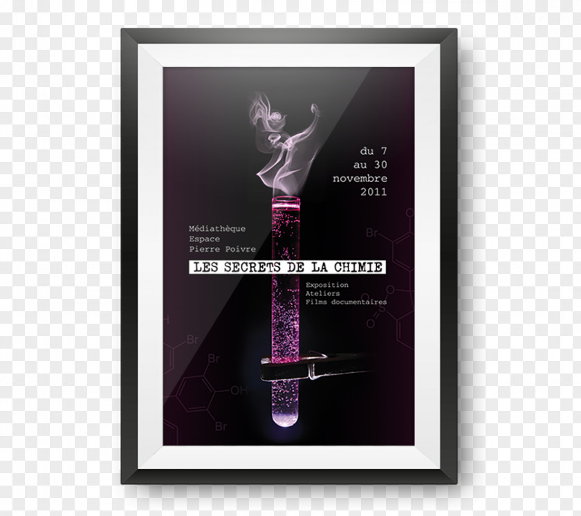 Purple Poster Text Test Tubes Pipe PNG