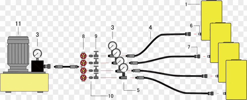 Salon Tools Hydraulics Hydraulic Cylinder Engineering Solenoid Electronic Component PNG