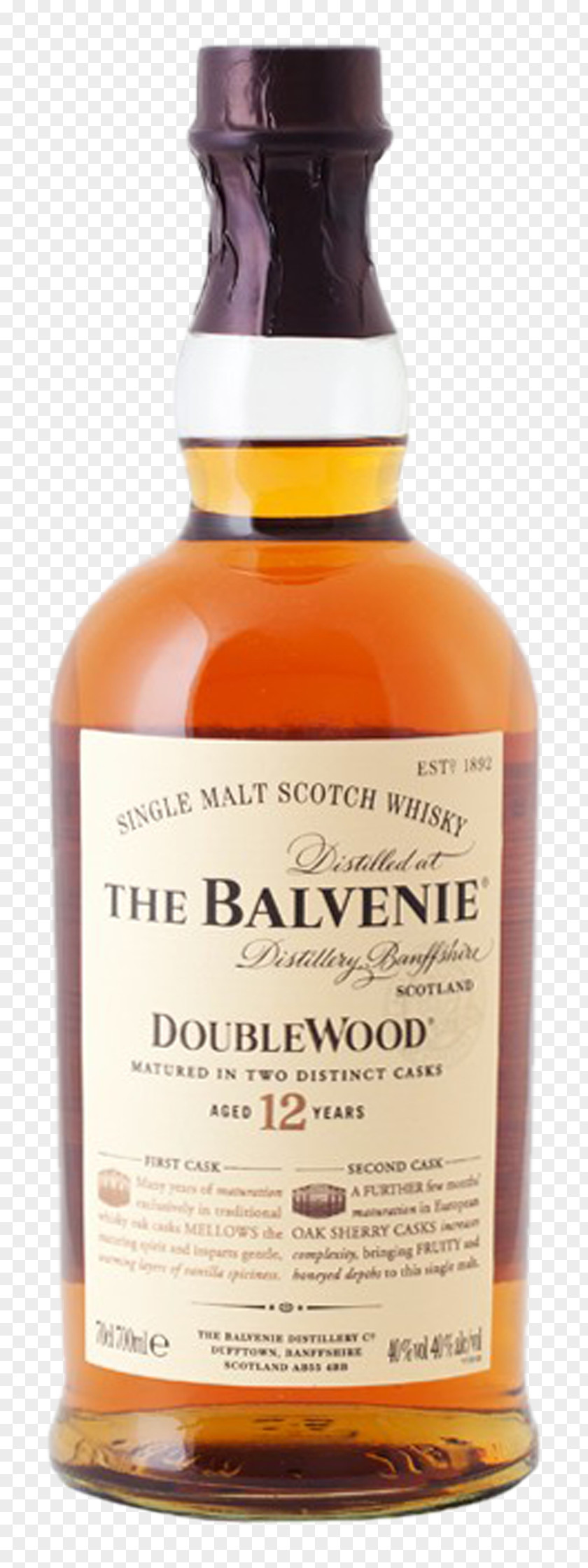 Scotch Mineral Water Whiskey Balvenie Distillery Single Malt Whisky PNG