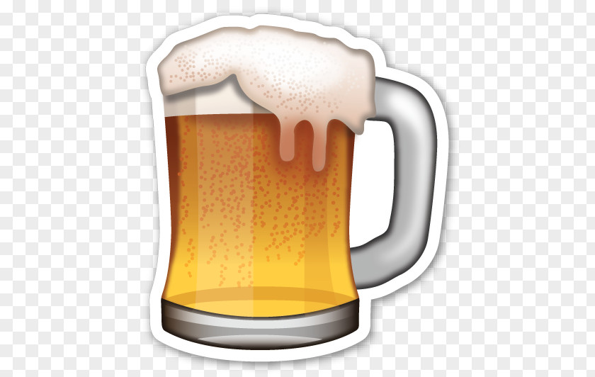 Beer Glasses Emoji Lager Sticker PNG