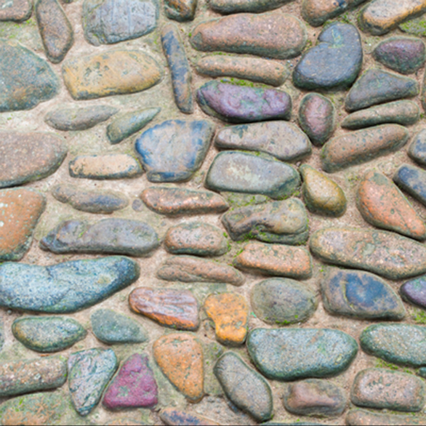 Color Irregular Stone Pavement Rock PNG