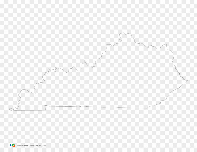 Kentucky White Line Angle Font PNG