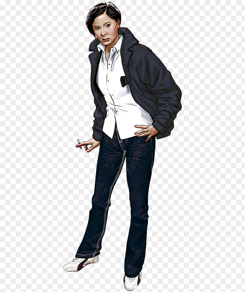 Sleeping Dogs Character Sun Yee On Jeans PNG