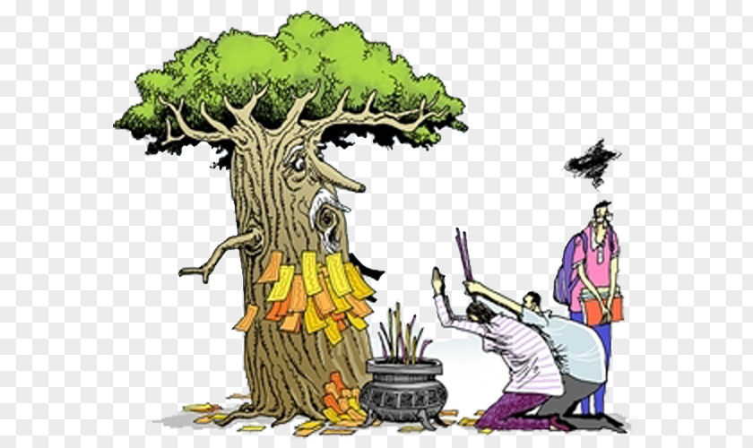 Meet The God Tree Illustration PNG
