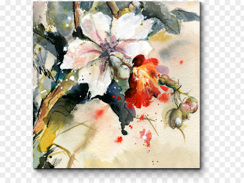 Painting Watercolor Orchids Art Paper PNG