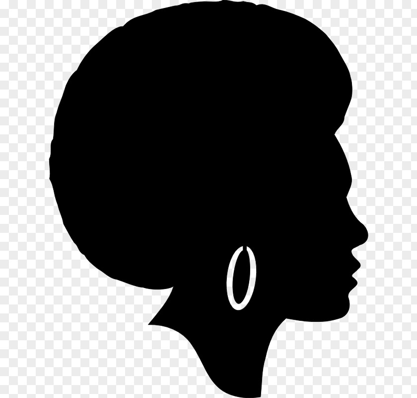 Afro Black Silhouette African American Clip Art PNG