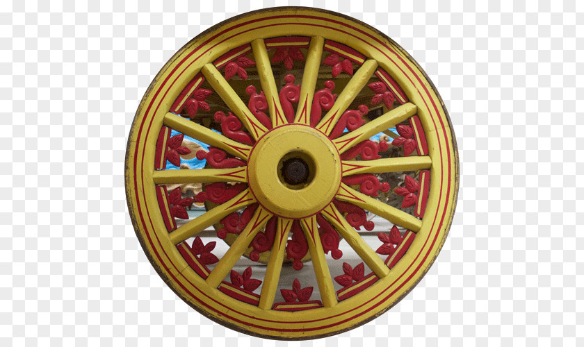 Circle Alloy Wheel Spoke 01504 Brass PNG