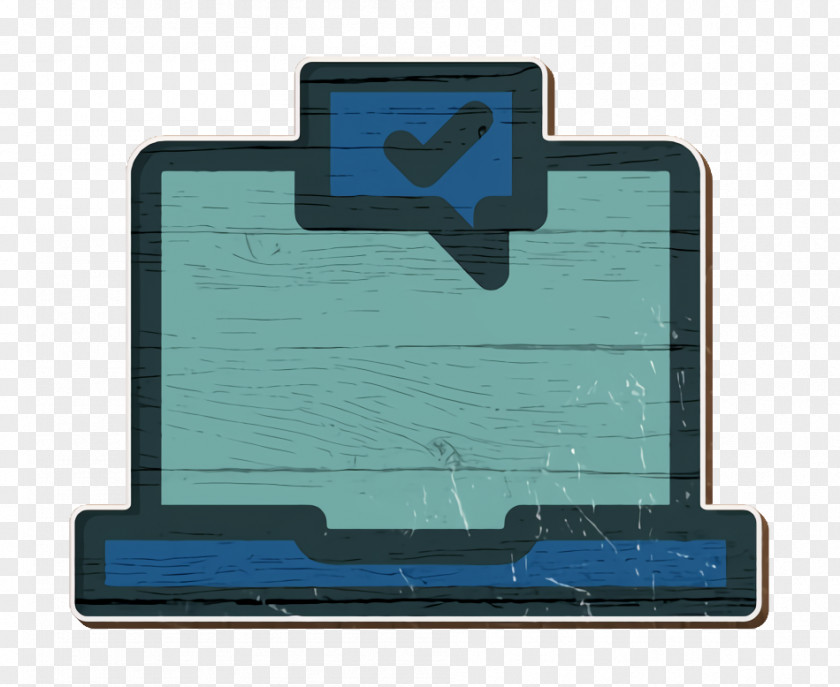 Turquoise Logo Laptop Icon Online Rate PNG