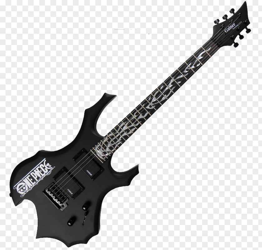 Black Electric Guitar Seven-string Ibanez RG PNG