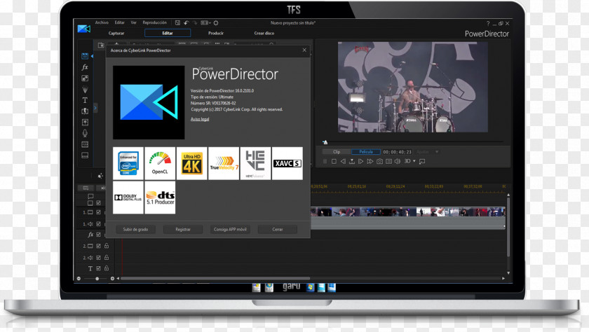 Powerdirector Computer Monitors Sound Download Multimedia PNG