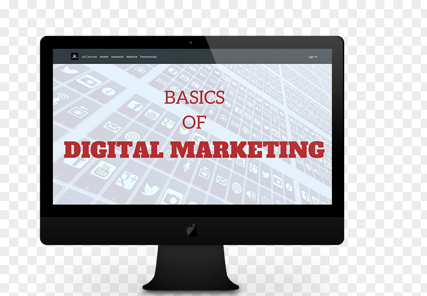 Digital Marketing Training Display Device Advertising Multimedia PNG