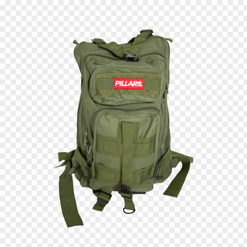 Military Backpack Bag Green Logo PNG