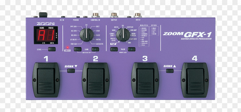 Guitar Effects Processors & Pedals Electric Zoom Corporation MS-70CDR PNG