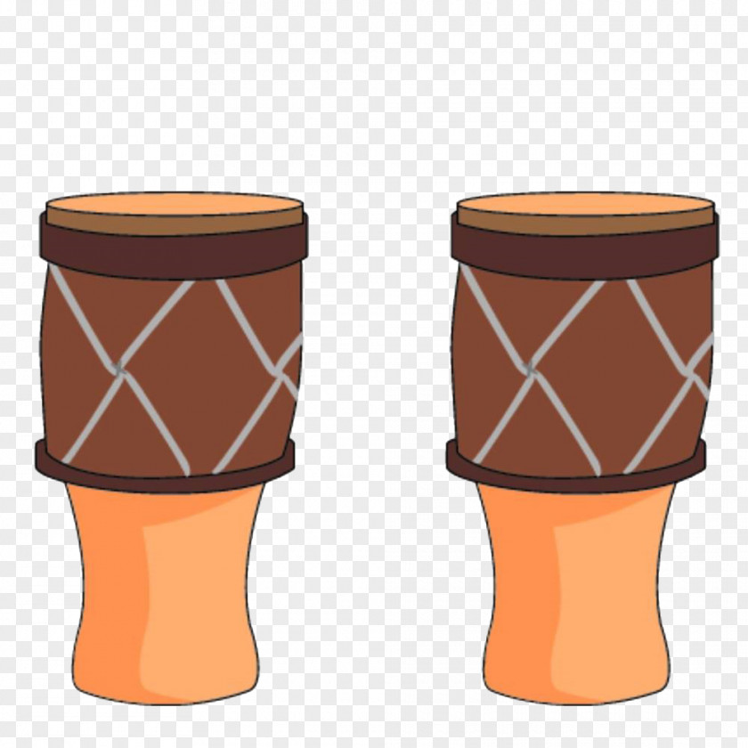Hand-painted Percussion Drums Hand Drum Musical Instrument PNG