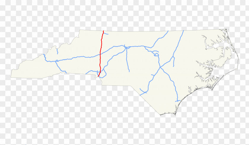 Interstate Map North Carolina Line PNG