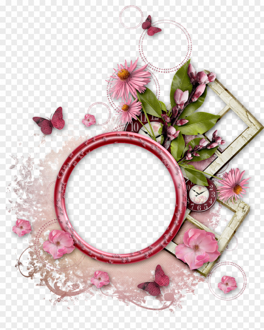 Pink Border Picture Frames Molding Paper Photography PNG
