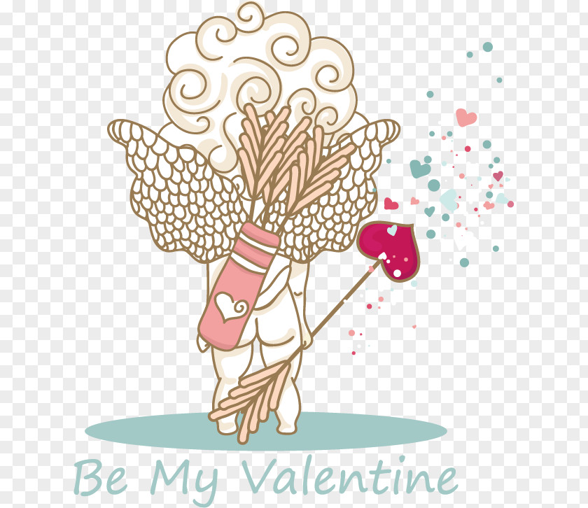 Cartoon Cupid Back Free Downloads Venus, Cupid, Folly And Time Euclidean Vector PNG