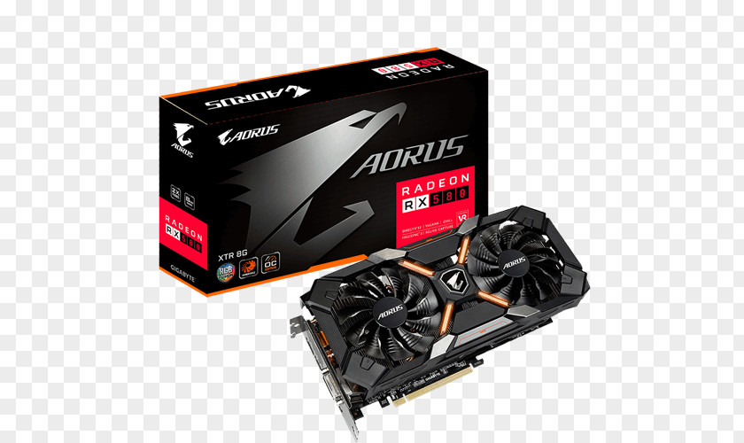 Computer Graphics Cards & Video Adapters Gigabyte Technology Radeon AORUS GDDR5 SDRAM PNG