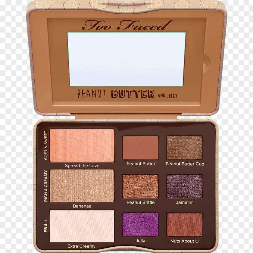 Eye Makeup Peanut Butter And Jelly Sandwich Too Faced & Shadow Palette Cup Gelatin Dessert PNG