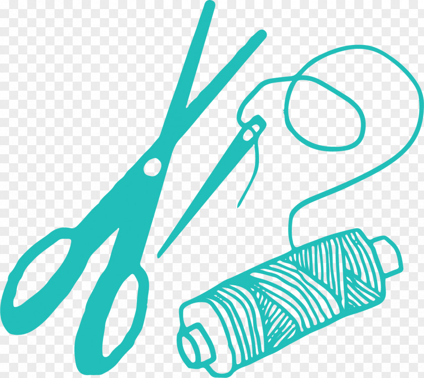 Hand-painted Sewing Tools Hand-Sewing Needles Thread Yarn Knitting PNG