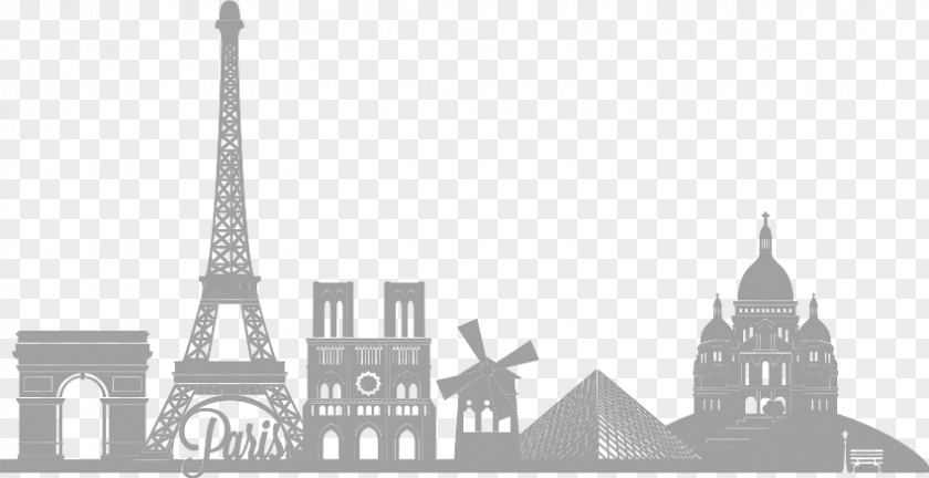 Skyline Paris Wandtattoo 2 Wall Decal Interior Design Services PNG