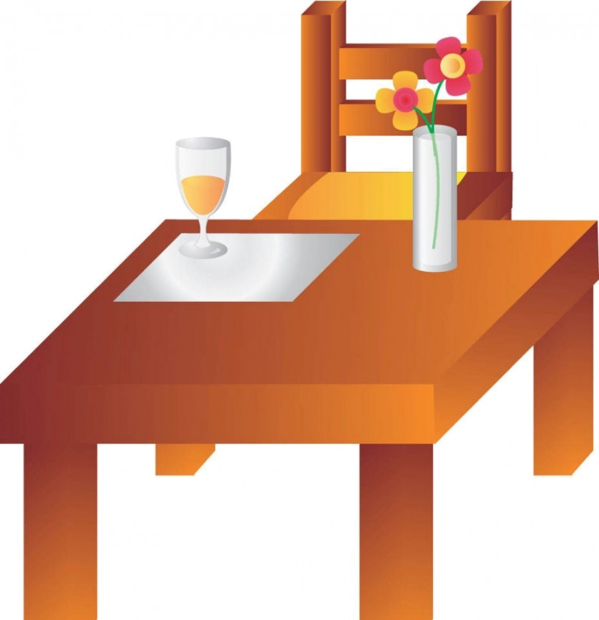 Table Chair Furniture Vector Graphics Desk PNG