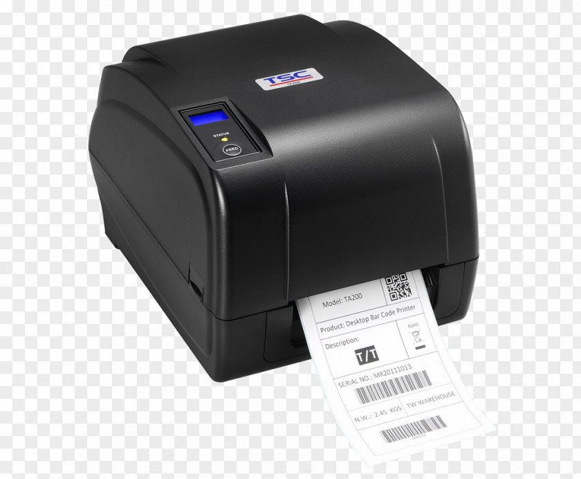 Tdp Label Printer Thermal-transfer Printing Barcode Thermal PNG