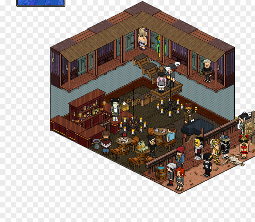 News Bar American Frontier Habbo Tavern Room PNG