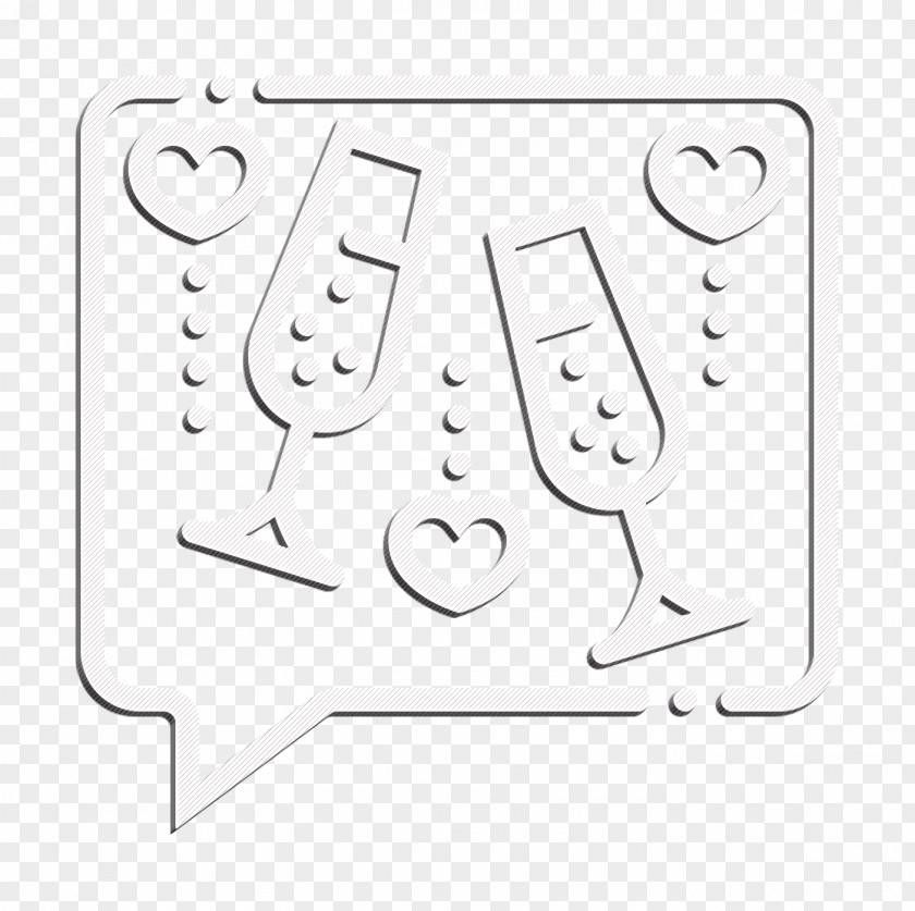 Toast Icon Wedding PNG