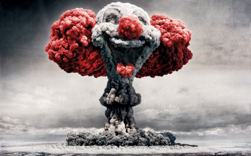 Bomb Clown Mushroom Cloud Desktop Wallpaper PNG