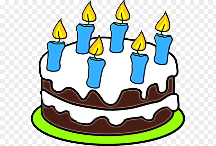 Cuisine Party Cartoon Birthday Cake PNG