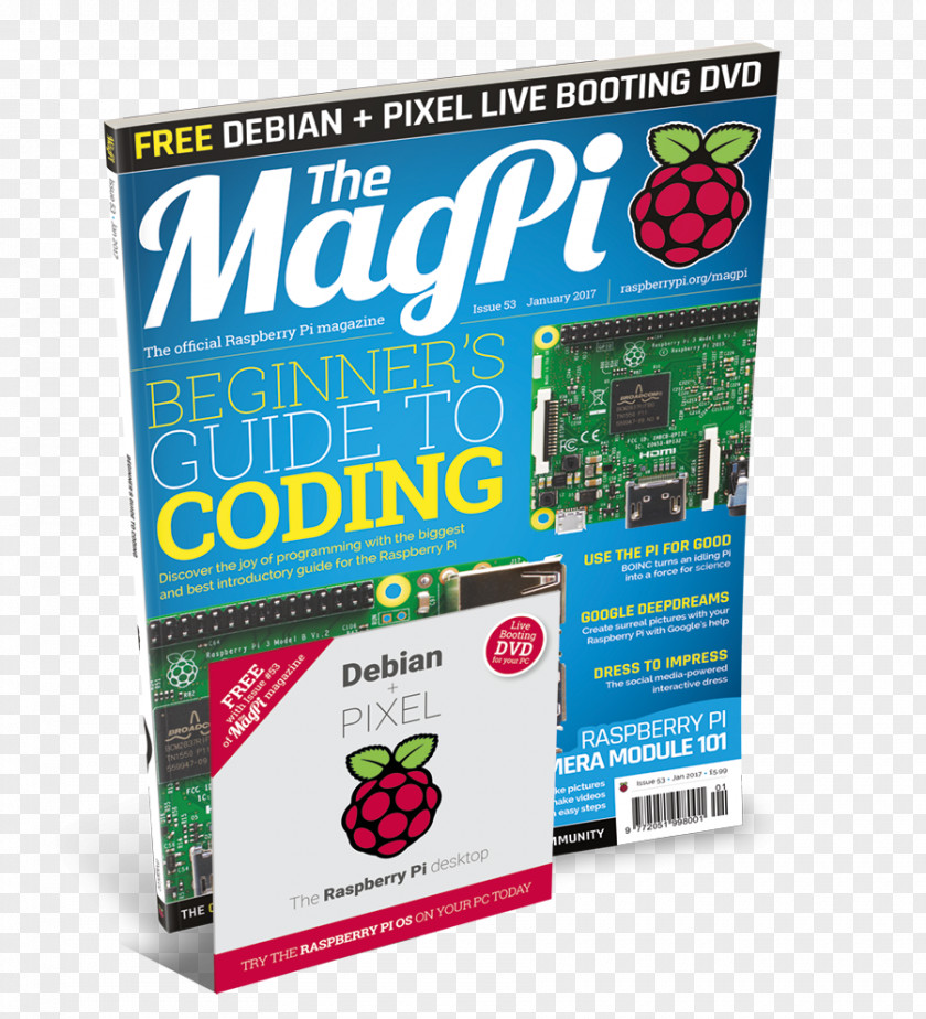 Dvd The MagPi Raspberry Pi Magazine DVD PNG