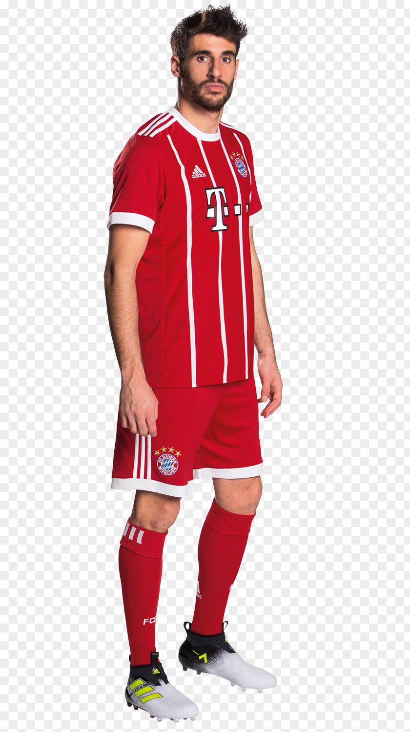 German Player Javi Martínez FC Bayern Munich 2017–18 Bundesliga DFB-Pokal Jersey PNG