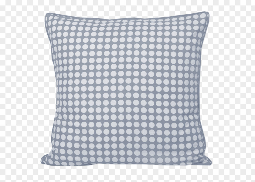 Grey Polka Dot Pillow Textile Cushion Cotton Bed PNG